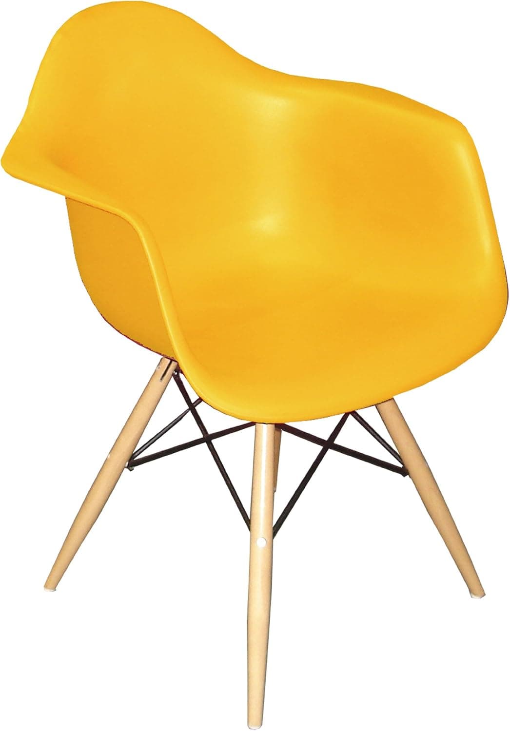 Pangea Home Daffy Arm Chair, Yellow