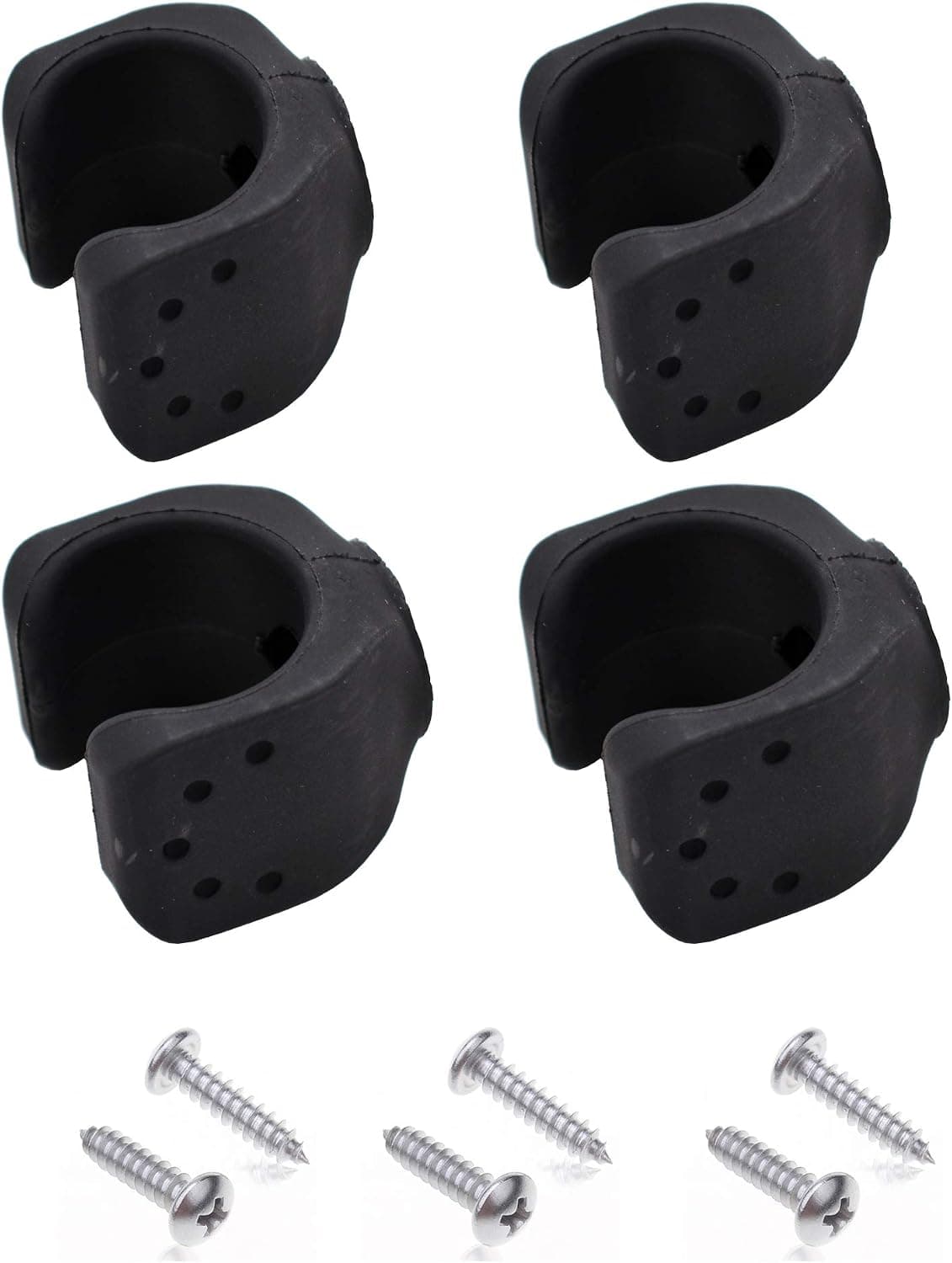 YYST Flashlight Mounting Brackets 4/PK - No Flashlight -Two Big - Two Small