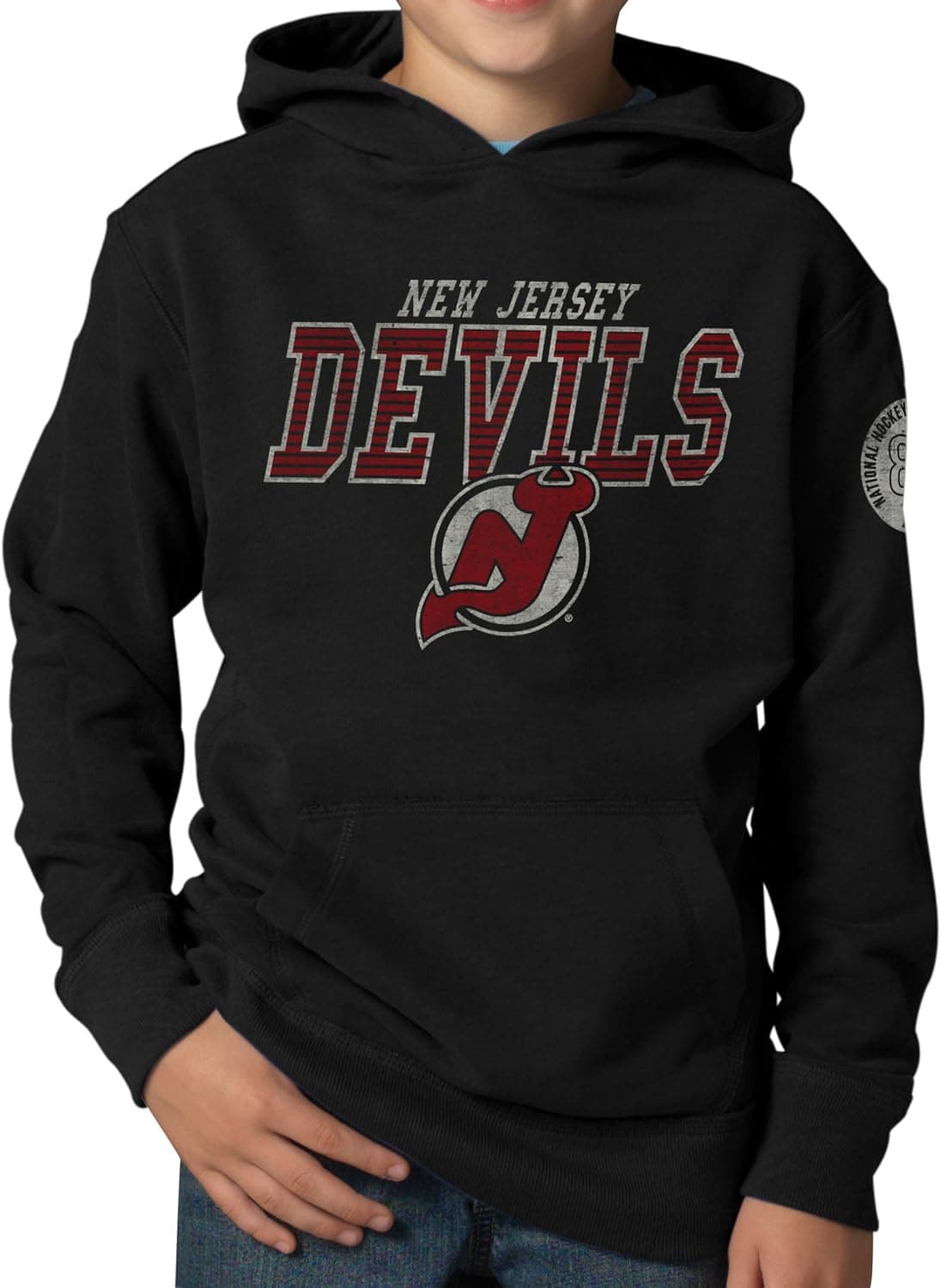NHL New Jersey Devils Playball Hoodie Jacket, Jet Black