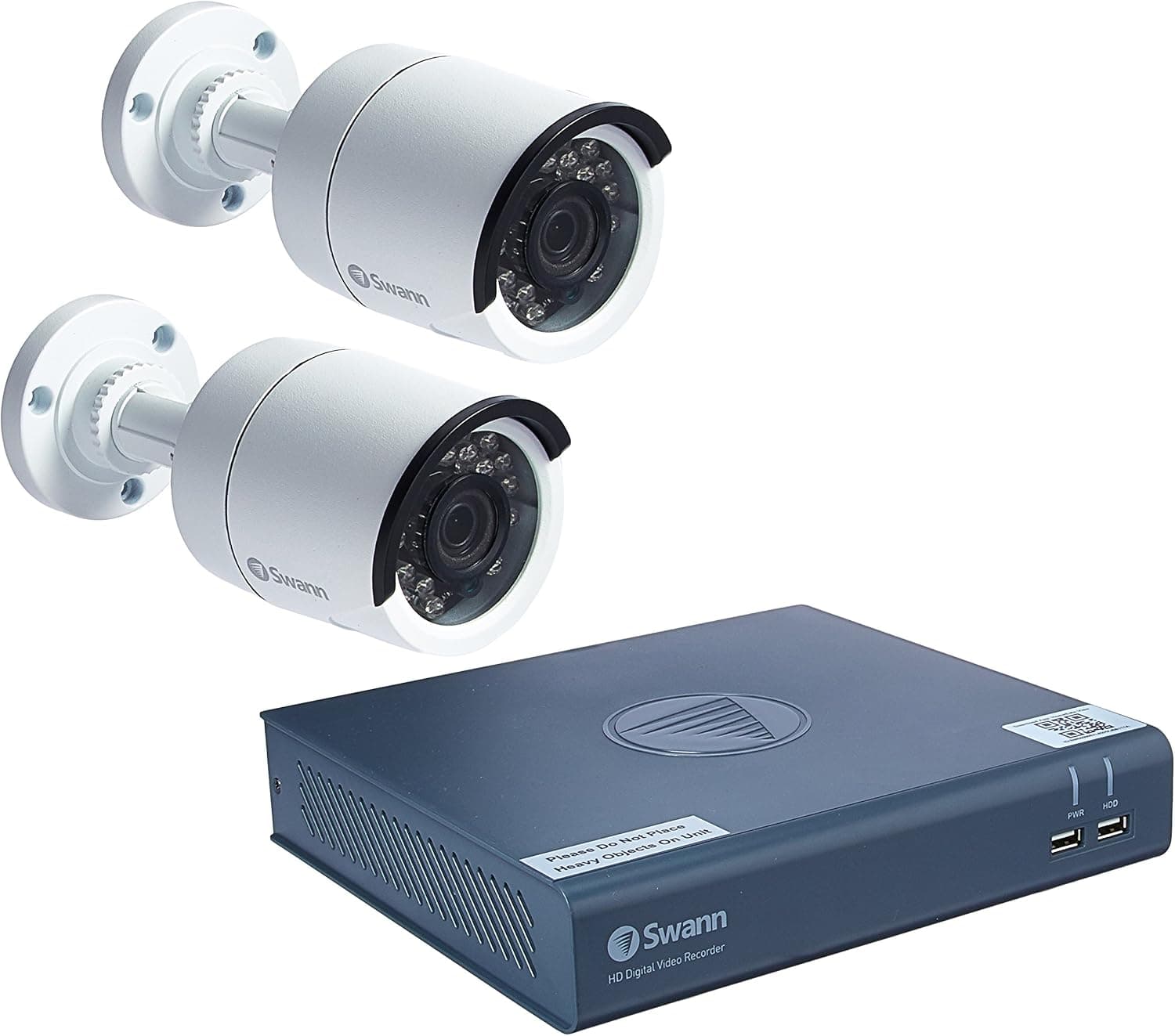 Swann 4 Channel Security System: 1080p Full HD DVR 4575 with 500GB HDD & 2 x 1080p PRO-T853 Bullet Cameras