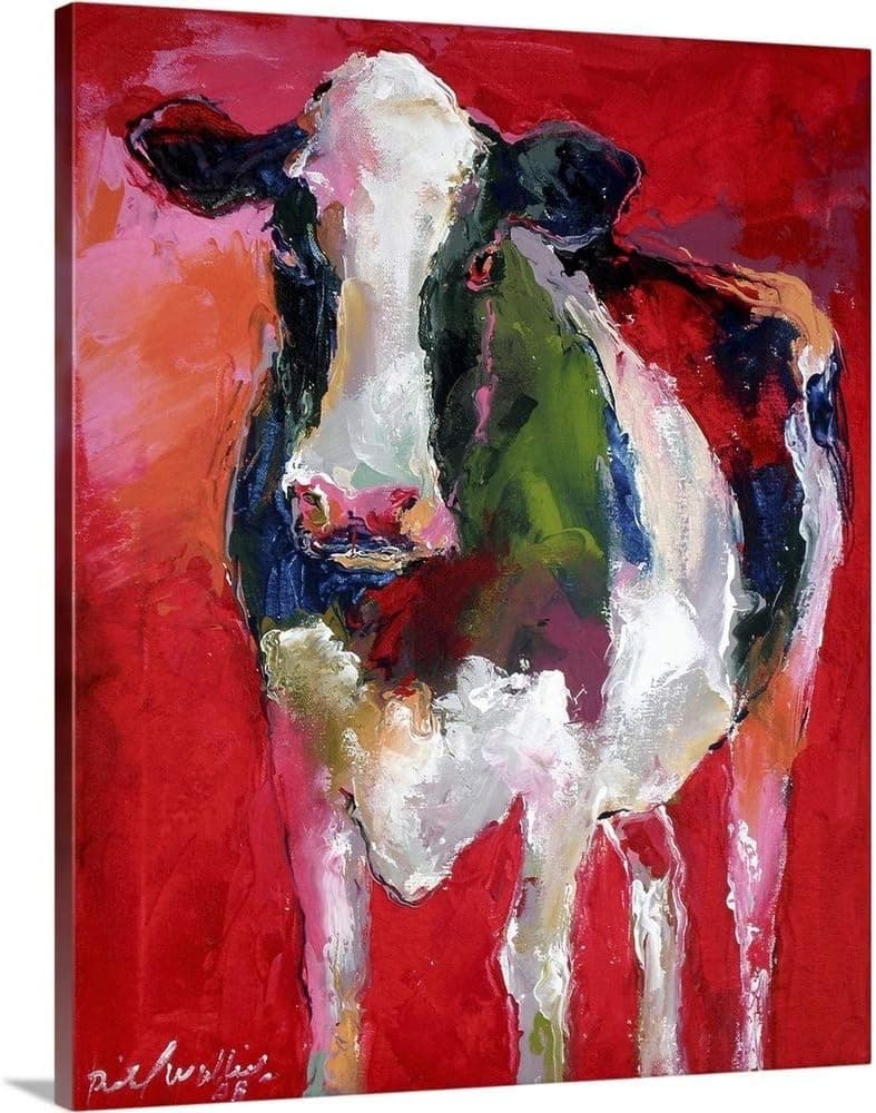 Cow Canvas Wall Art Print, Cow Artwork