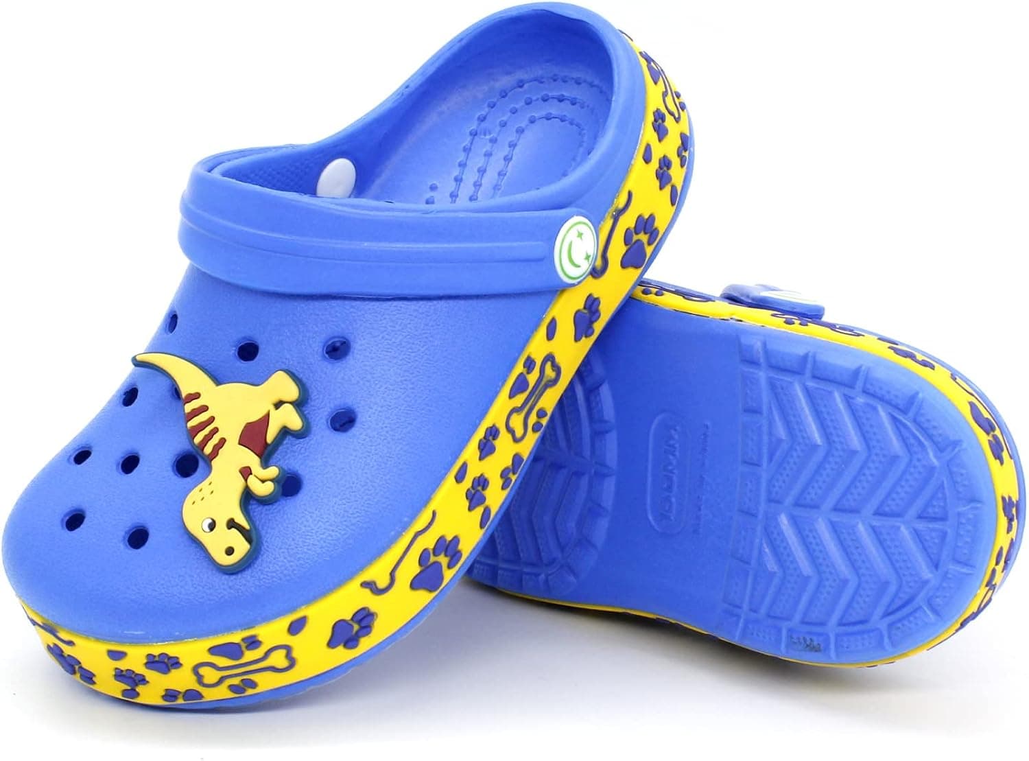 FolHaoth Toddlers Clogs Kids Sandals Slides Boys Girls Cute Cartoon Clogs for Kids Non-Slip Garden Breathable Shoes Lightweight Slip-on Beach Pool Shower Sandals