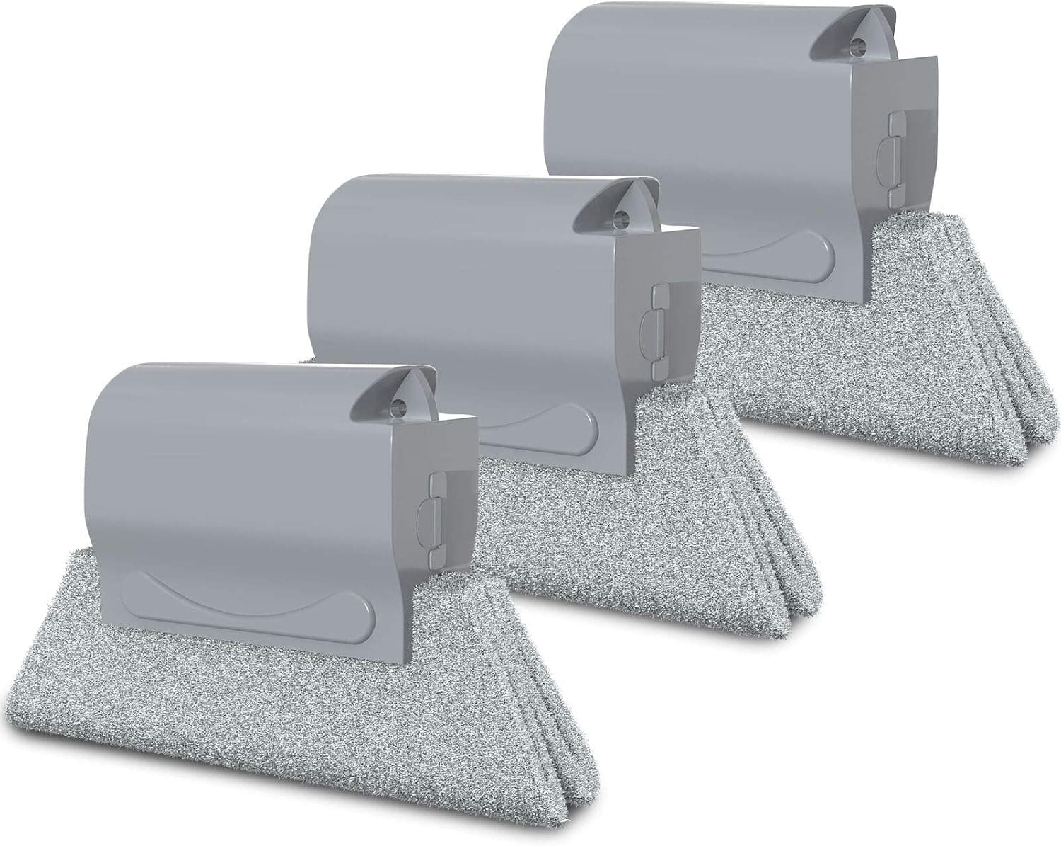 Geekboy Window Cleaning Tools Baseboard Cleaning Brush, Magic Crevice Gap Groove Cleaner for Kitchen - 3 Pack