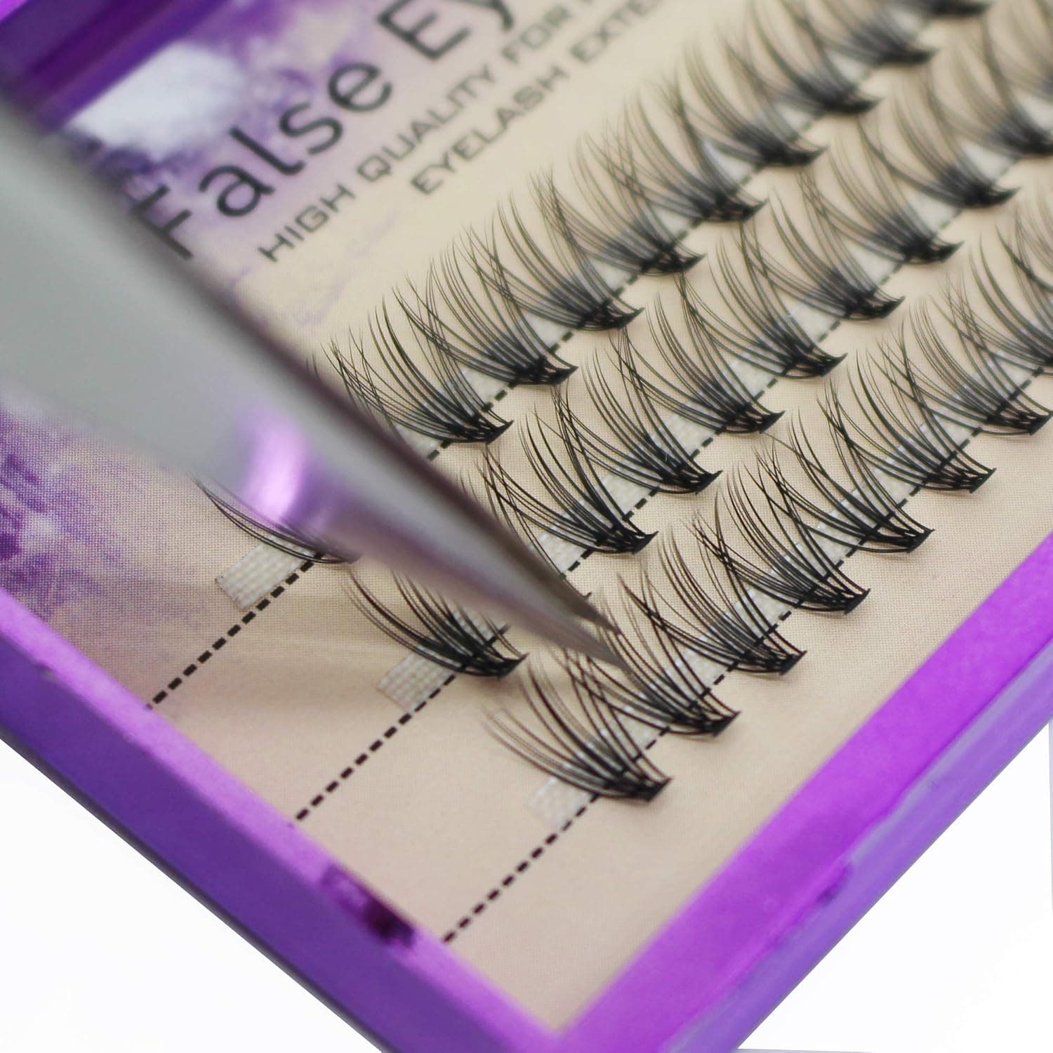 Dedila 8-20MM to Choose Professional Makeup Individual Cluster Eye Lashes 20 Root 0.07C Curl Grafting Mink Fake False Eyelashes Extension Beauty Tools (10mm)