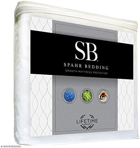 Spahr Bedding Waterproof Mattress Protector - Smooth Protective Mattress Cover from Stains & Odors - Breathable and Noiseless - Vinyl Free Bed Topper - Twin XL Size