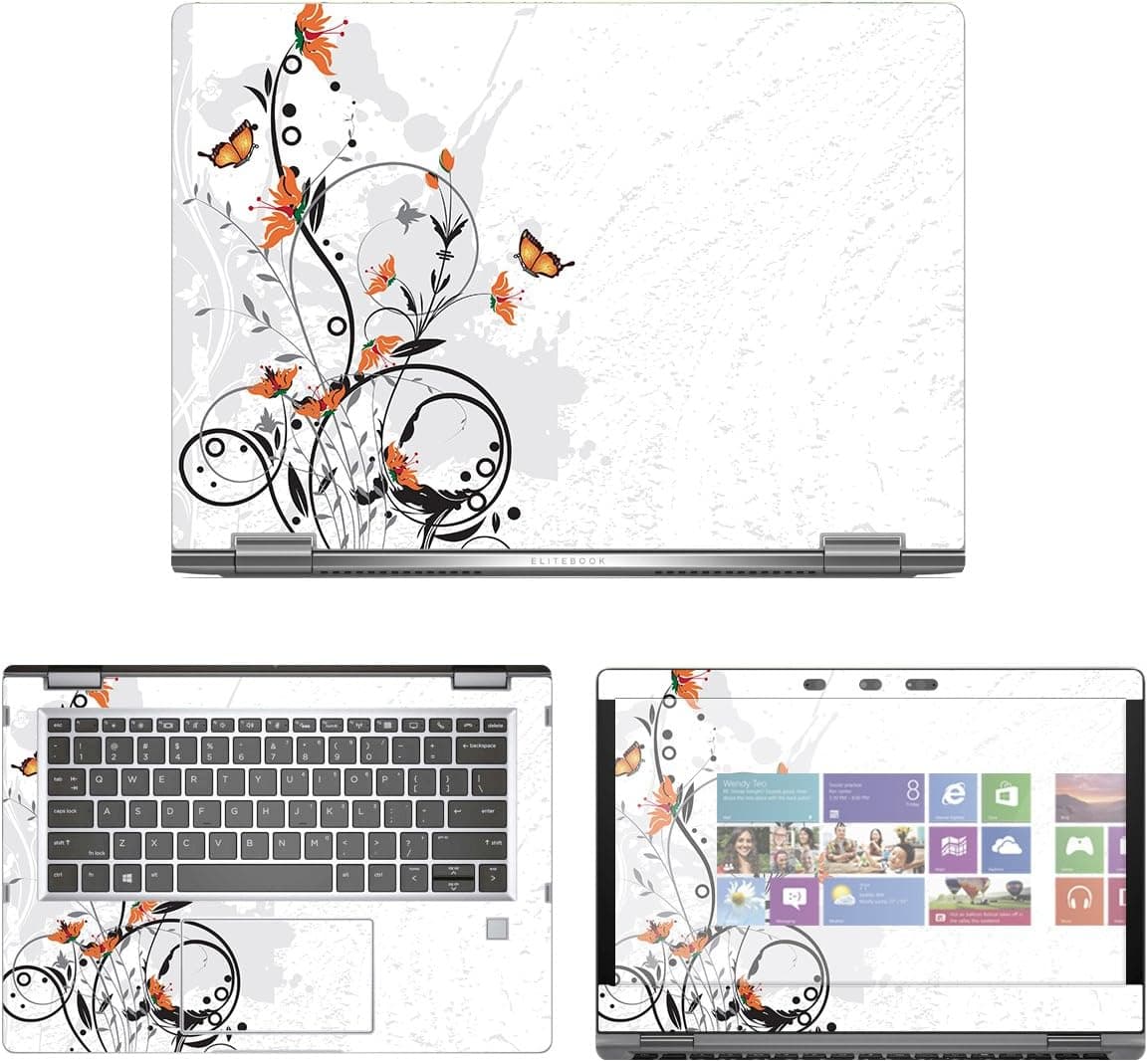 decalrus - Protective Decal Skin Sticker for HP EliteBook X360 1030 G2 (13.3" Screen) case Cover wrap HPelitebk1030g2-184