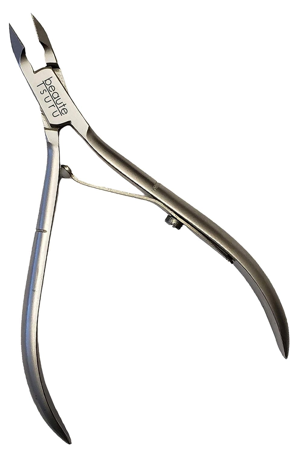 BEAUTE TSURU Professional Razor Edge Cuticle Nipper in Full, Half and Quarter inches size. (Full Jaw OR # 16, Silver Matte Finish)