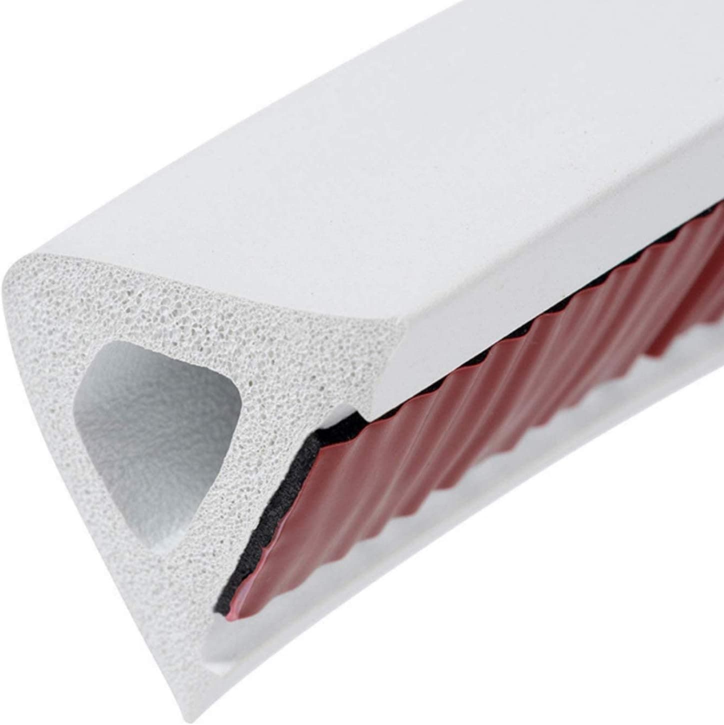 Collapsible Threshold Water Dam with Pair of End Caps | Heavy-Duty Foam | Made In The USA (Round End Caps, 66 Inch)