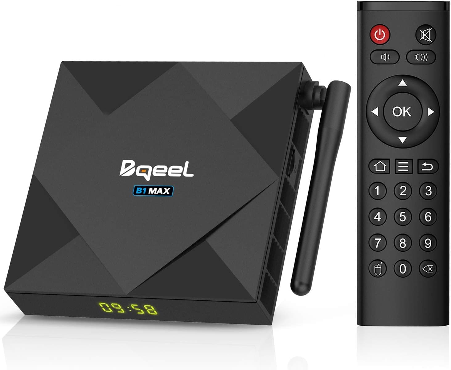 Android 10.0 TV Box 4GB RAM 64GB ROM, Bqeel TV Box Android H616 Quad-Core 64bit with Dual-WiFi 5GHz/2.4GHz, 3D Ultra HD 4K, BT 4.0 USB 3.0 Smart TV Box
