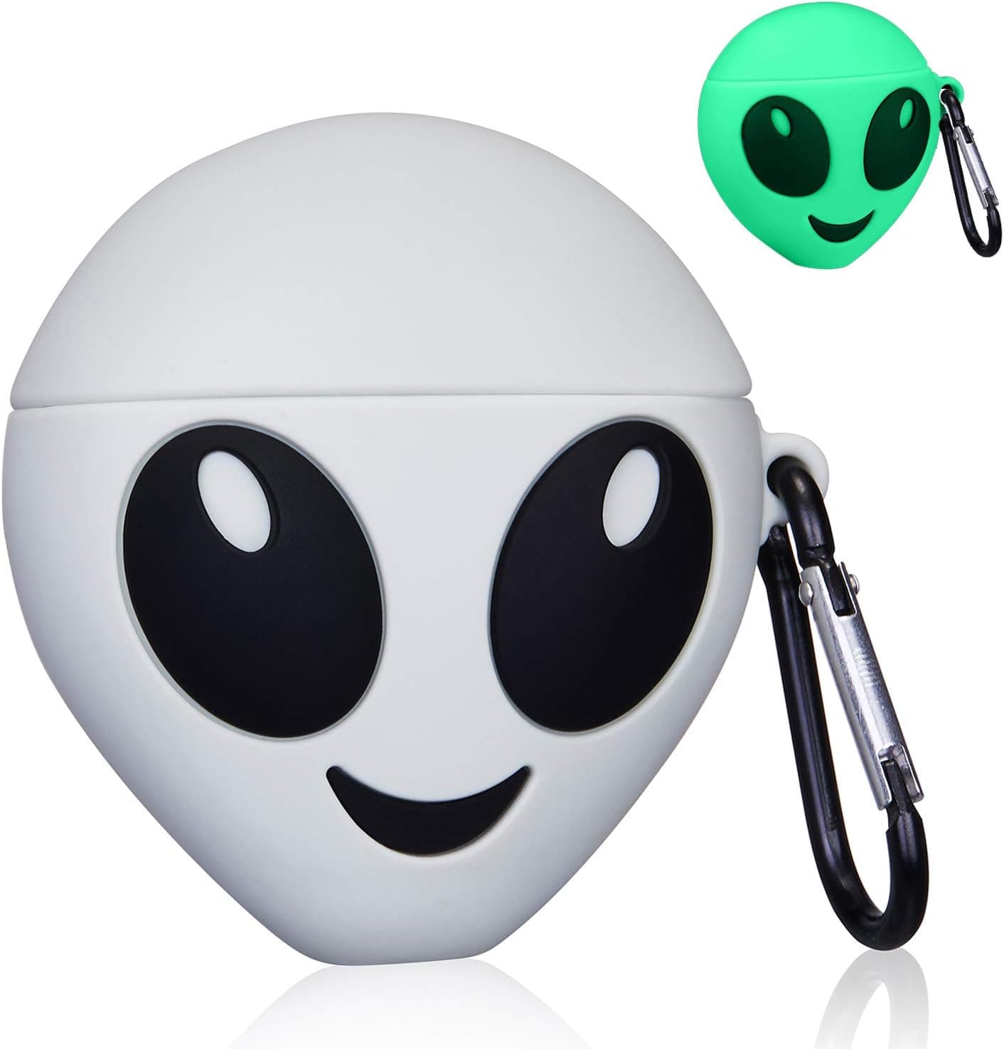 WowChic Case for AirPod Pro, Soft Silicone Cover Cartoon Cute Funny Slim Design Boys Teens Kids [Accessories Keychain] [Shock-Proof Drop-Proof] Alien Fashion Protective Shell Cases for AirPods Pro/3
