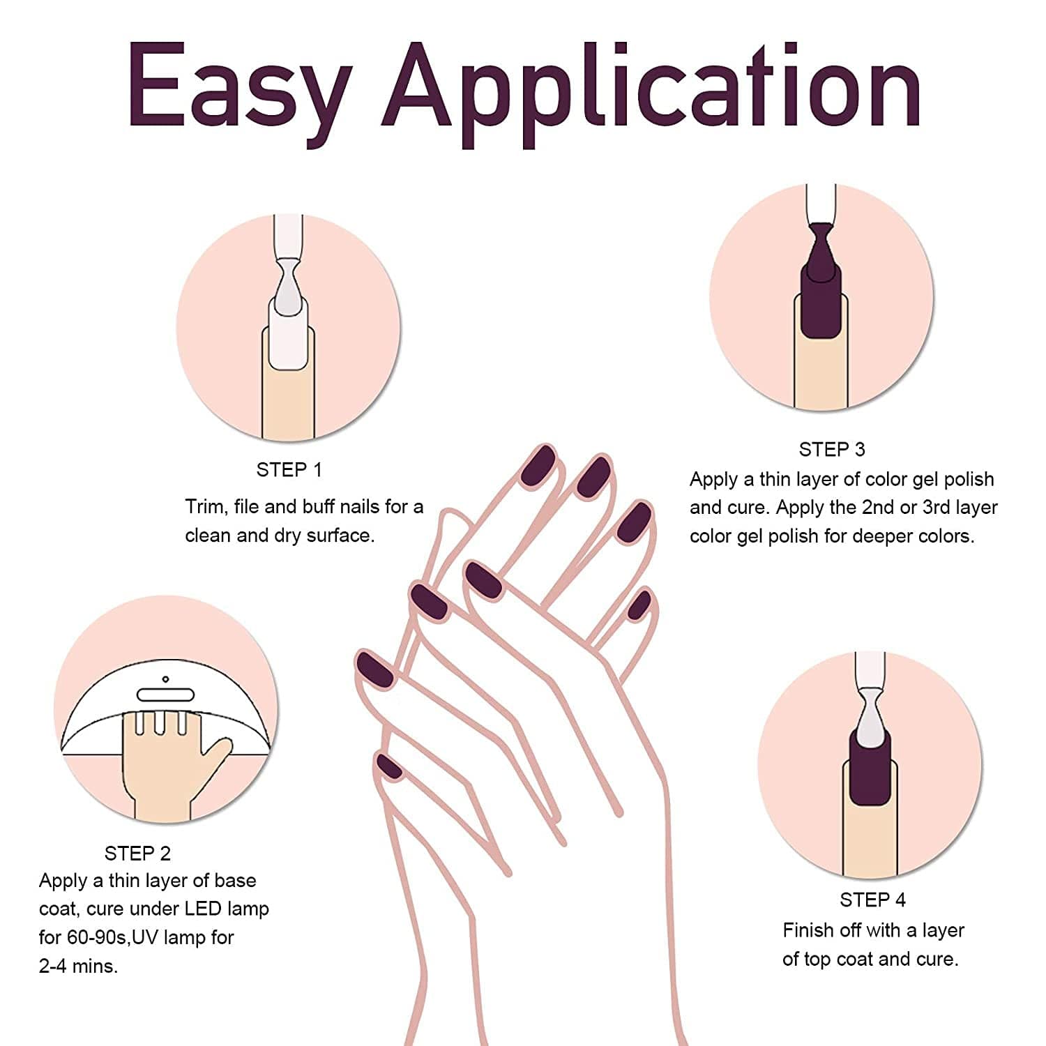 Meitawilltion Professional Manicure Salon DIY At Home UV LED Soak Off Gel Nail Polish Varnish Jade Navy