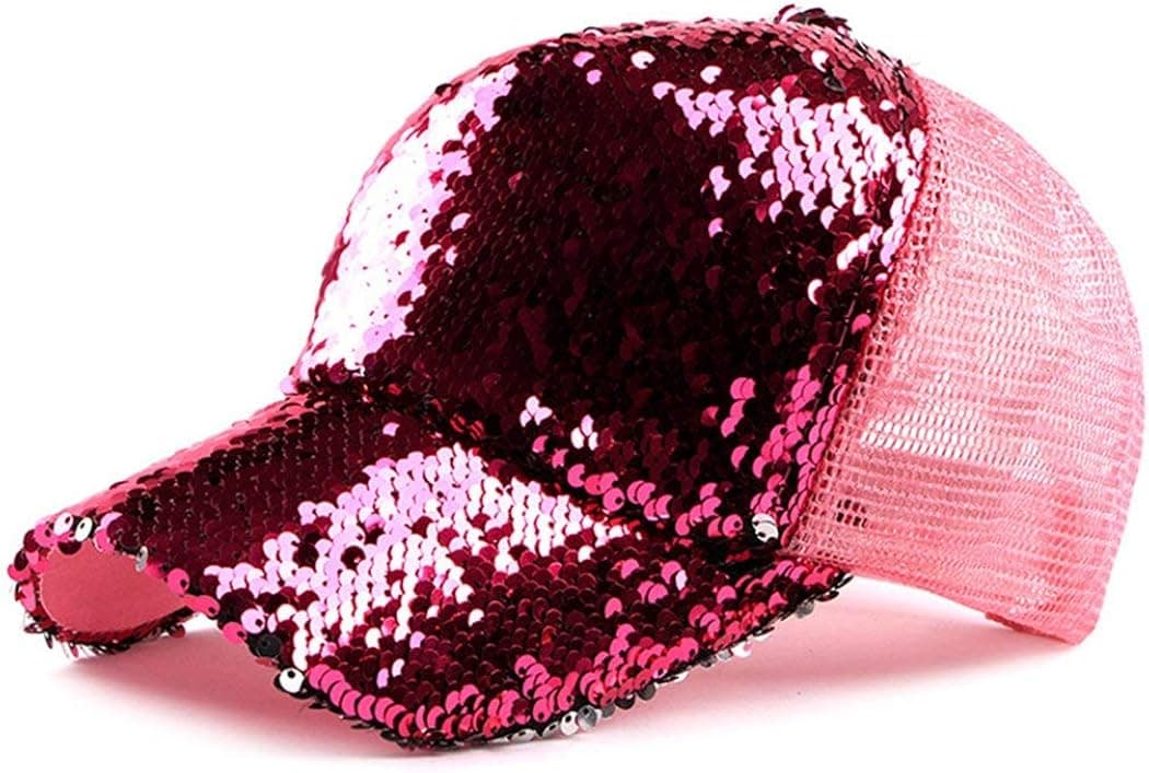 Sequin Hat Magic - Reversible Adjustable Baseball Hat Cap for Womens 56-58cm / 22"-23"