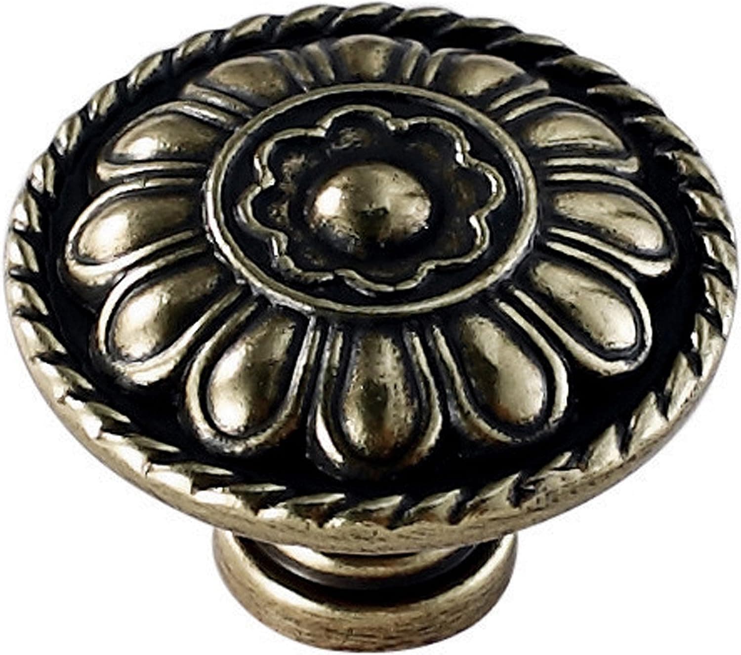 VIGO VG18015D Metal Gerbera Cabinet Knob, Antique English Finish