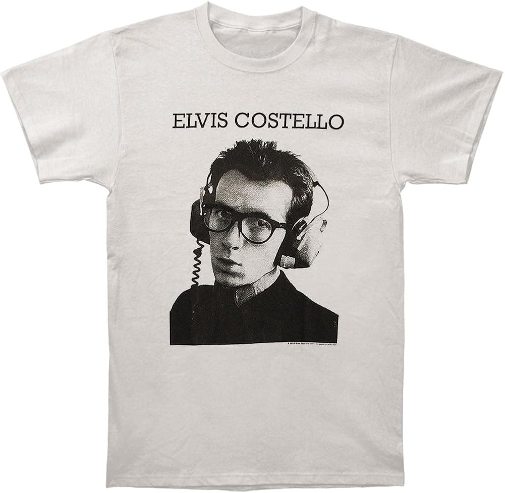 Hxeredue YuanKanJu Elvis Costello - Stereophonic T-Shirt Size L