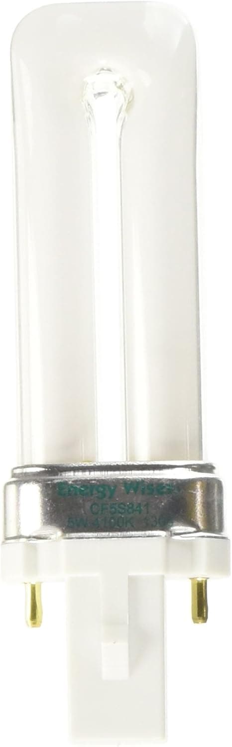 Bulbrite CF5S841 5W Twin 2-PIN 841K Compact Fluorescent Light Bulb, Cool White