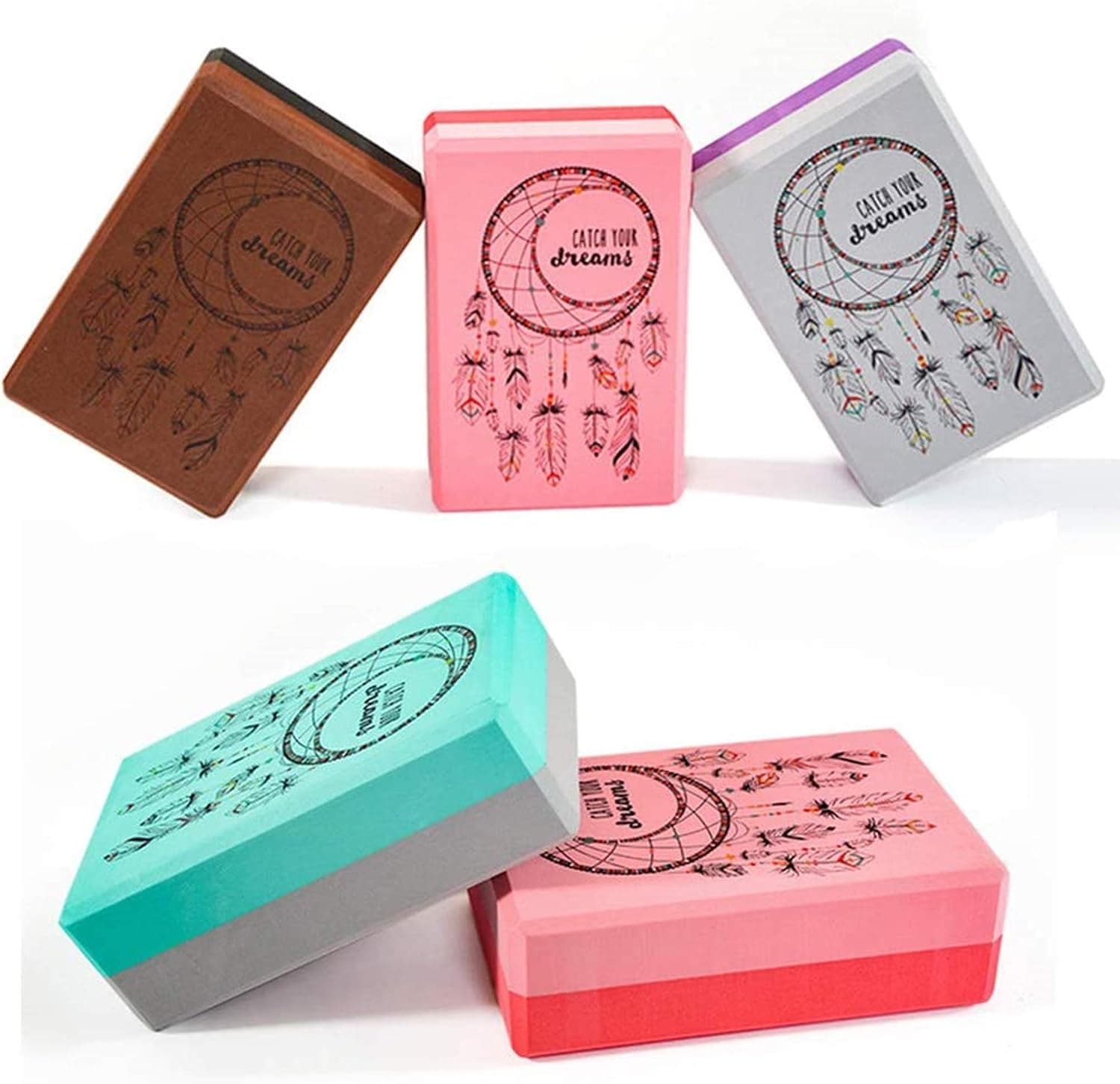 Rose in The Box High Density EVA Foam Yoga Blocks 9" x 6" x 3"