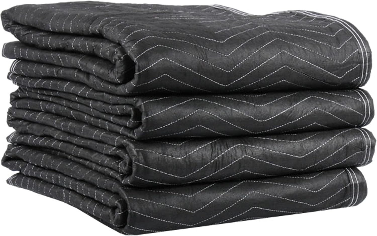 US Cargo Control 65 lb/dozen, 80"x72" Large Heavy Duty Moving Blanket, MBDELUXE65 Econo Deluxe, 4-pack