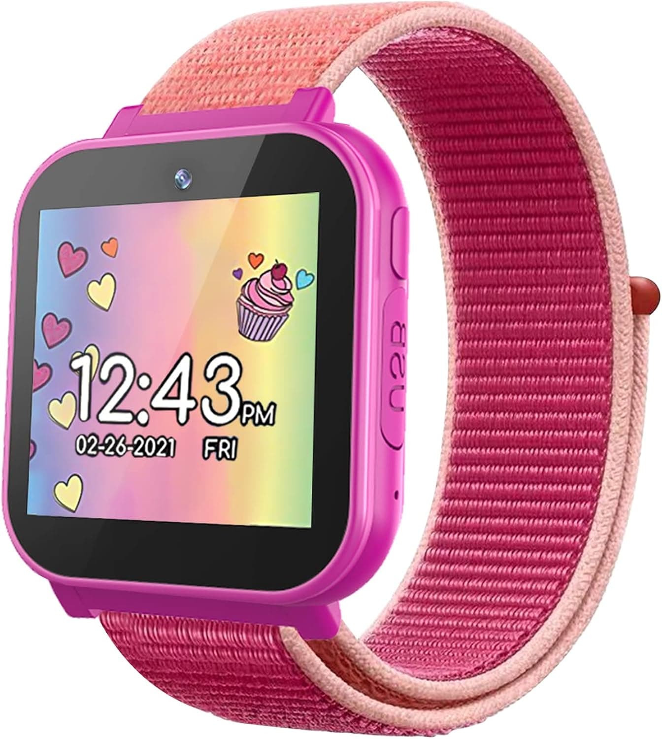 Nylon Bands Compatible with Minecraft, Accutime, Pokemon, JoJo Siwa, Sonic, Disney Frozen Kids Touchscreen Interacitve Smart Watches, Hook & Loop Watch Bands for Boys and Girls【No Watch Included】