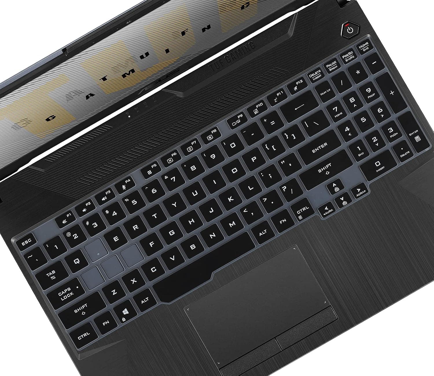 Keyboard Cover for Asus TUF F15, TUF A15 TUF506 TUF506IV TUF506IU FA506 FA506IH FA506II, TUF F17 FX706 FX706LI, TUF A17 TUF706 TUF706IU TUF706IH Series Gaming Laptop - Black