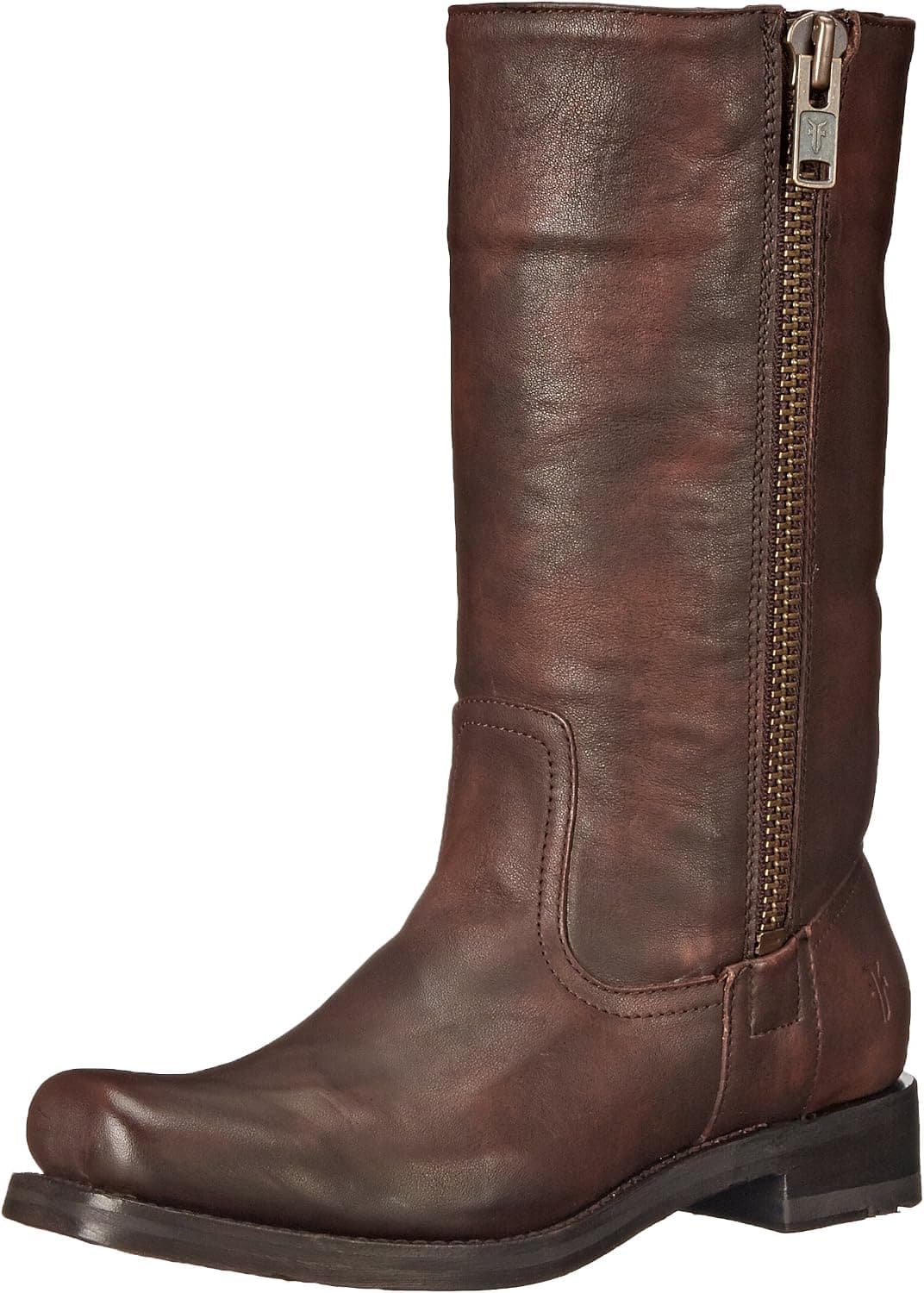 FRYE Women's Heath Outside Zip Combat Boot