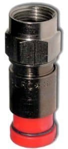 SNS1P6U - Belden Snap-N-Seal F-Male ULTIMATE Connector; Red, 25 Pack