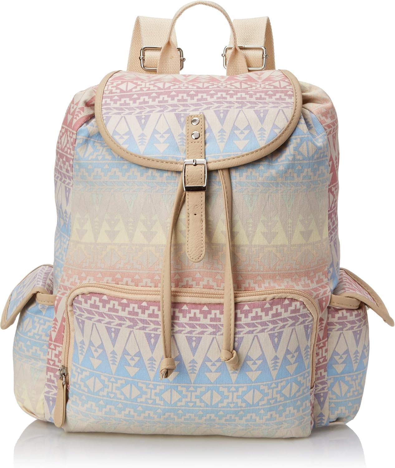 Wild Pair Flap Backpack with Front Pocket Backpack, Multi, One Size