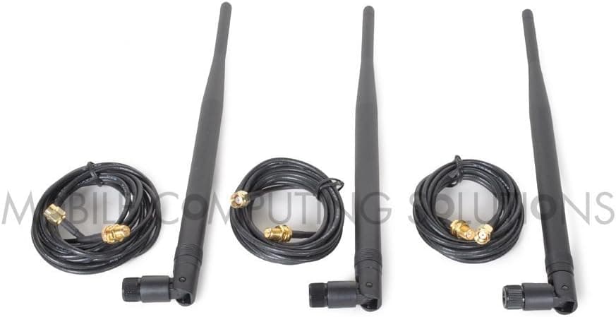 CCC - Ultimate Signal Boosting Kit 3x 9Dbi RP-SMA Omni Directional B/G/N Band 2.4Ghz and 5.8Ghz Antennas + 3x 2m/6' RP-SMA Extension Cables ASUS PCE-AC66 AC1750 RT-N16 RT-AC66U RT-N66U RT-N66R RT-AC66R D-Link N300 DIR-655 DIR-665 DGL-4500 DIR-835 TP-Link TL-WDR4300 TL-AC1750 TL-WR1043ND TL-WR2543ND TL-WR940N TL-WR941ND Buffalo WRZ-HP-G450H N450 Trendnet TEW-639GR TEW-692GR TEW-691GR Belkin F5D8231-4 N! or any Other Router or Mini PCIE Card That Uses 3x RP-SMA Antennas