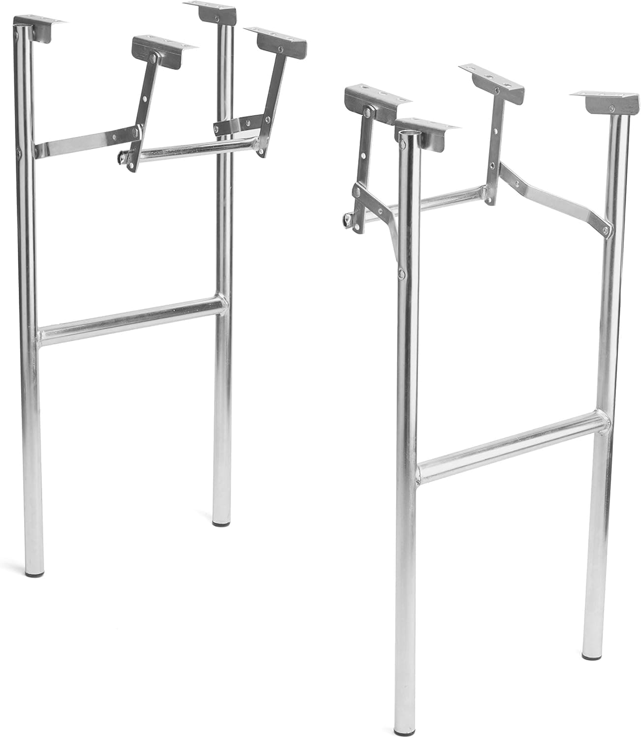H- Style Heavy-Duty Folding Table Legs, 2-Pack - 14 Inch Wide Replacement Legs for DIY and Repairs - Indoor and Outdoor Use - USA Made, Durable Steel Construction (14 Inch Wide, Fixed Height)