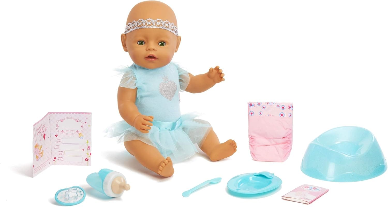 Baby Born Interactive Baby with 9 Nurturing Ways- Green Eyes Toy