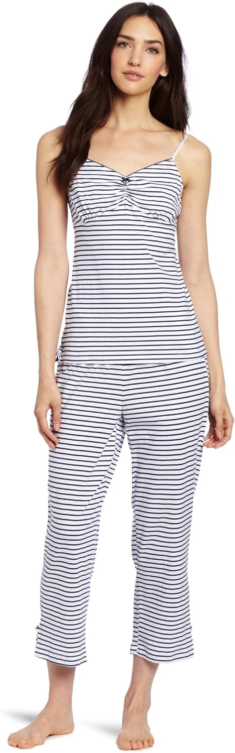 Nautica Sleepwear Women's Stripe Tank and Capri Set
