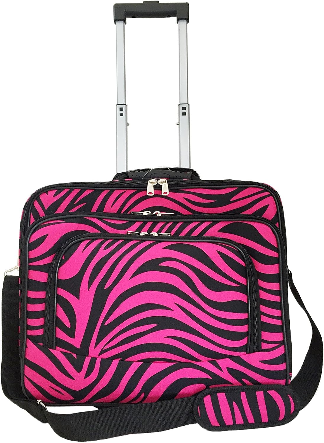 Rolling Laptop Case / Carryon Luggage - Zebra