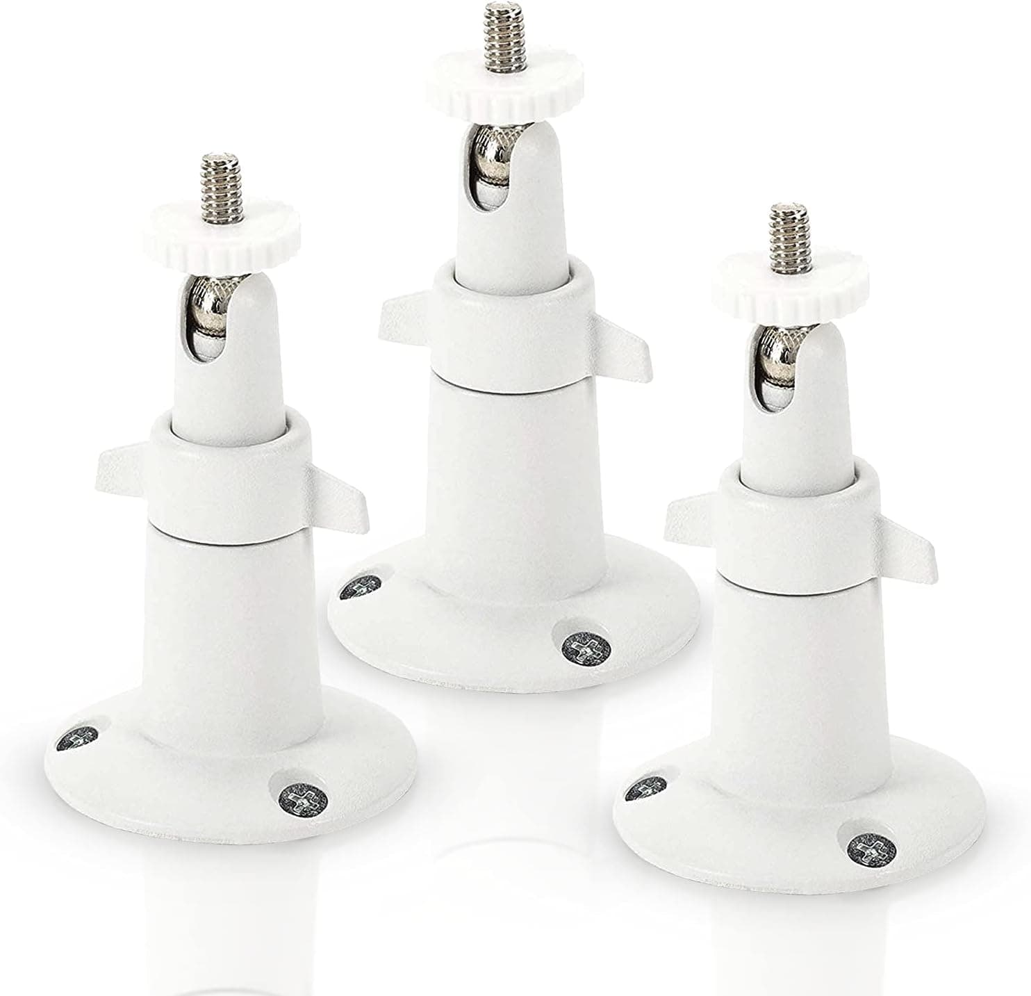 Wasserstein Adjustable Metal Wall Mount Compatible with Blink Outdoor & Blink XT2/XT Camera (3-Pack, White)