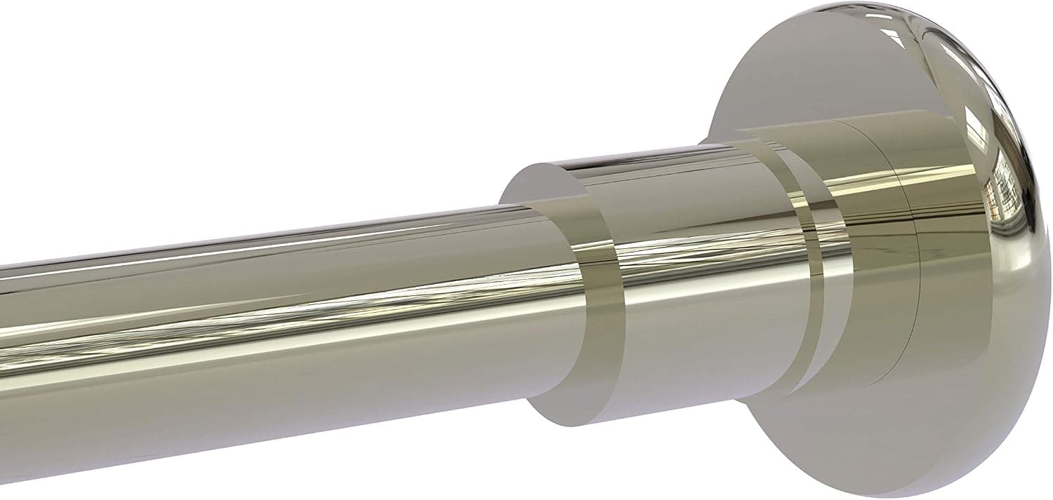 Allied Brass 1099 Curtain Shower Rod Bracket, Polished Nickel