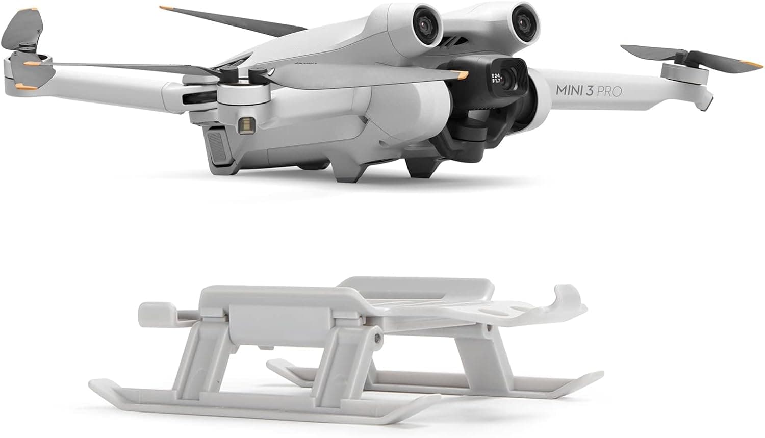 Foldable Landing Gear for DJI Mini 3 Pro,21mm Height Extended Leg Drone Protector Accessories(Grey)