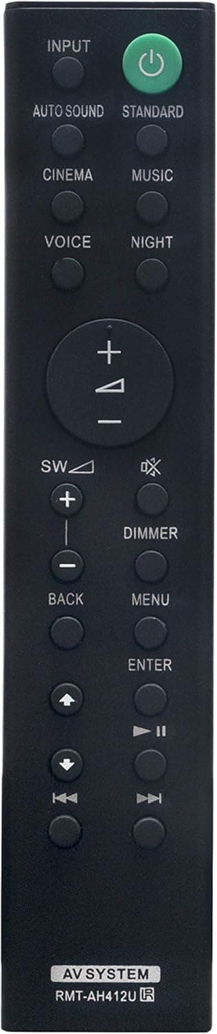 RMT-AH412U Replaced Remote Control Compatible with Sony Home Theater HT-S500RF SA-WS500RF SS-SS500RF SS-S500RF HT-S20R SS-S20R SA-WS20R SS-SS20R ‏HT-S700RF SS-SS700RF SS-S700RF SA-WS700RF