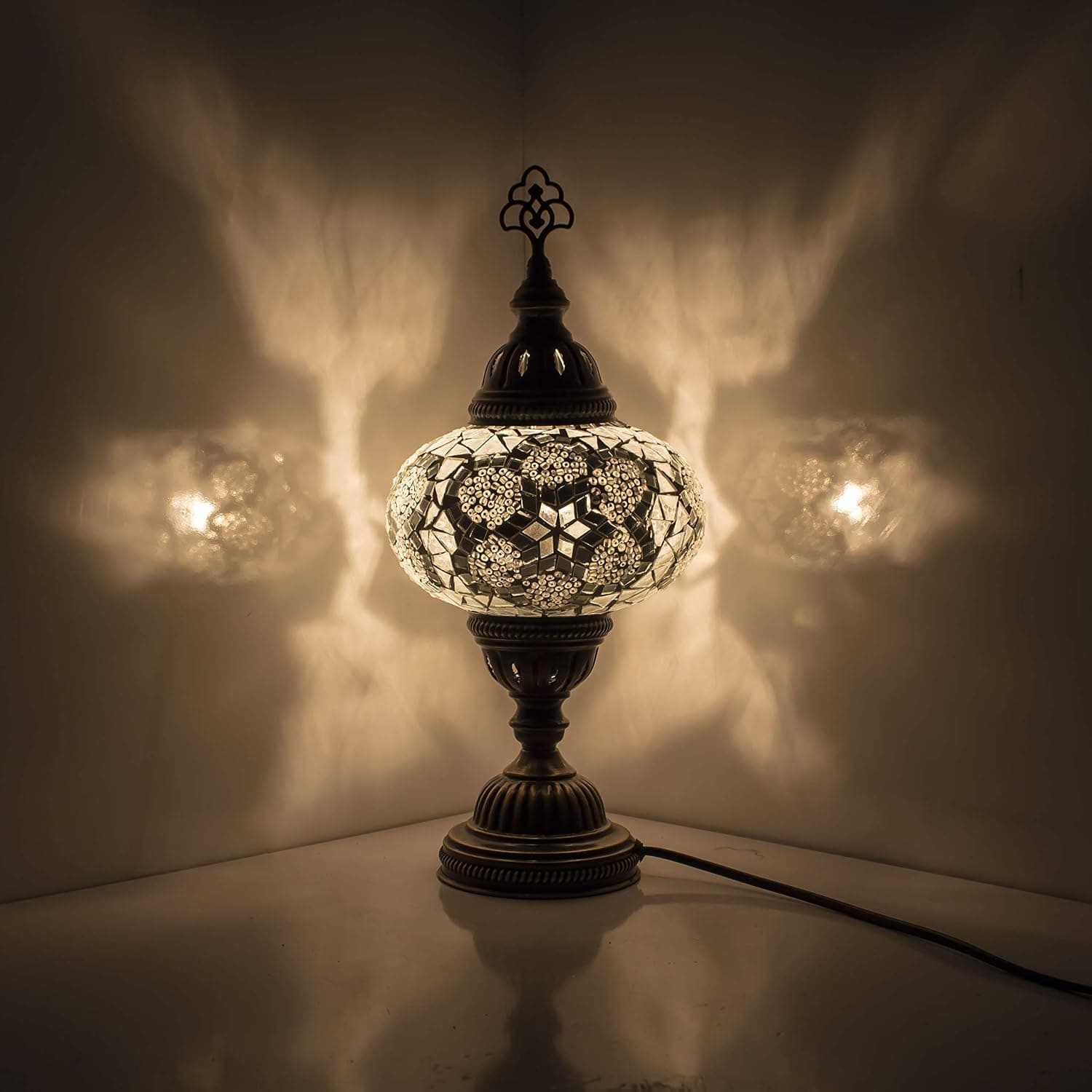 (20 Variation) Turkish Lamp, Handmade Turkish Mosaic Table Lamp, Decorative Moroccan Lamp, Rustic Cool Mosaic Lamps, Stained Glass Lamp (14)