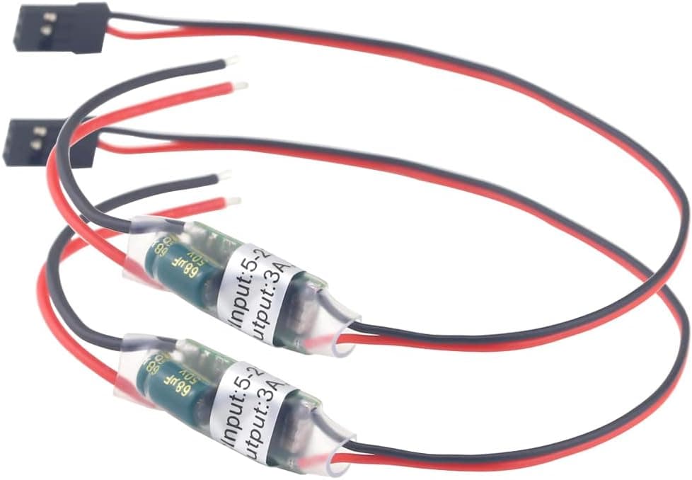 SoloGood 2 Pack RC BEC UBEC 5V 3A Step Down UBEC Module for RC Quadcopter Airplane FPV Camera Servo Power Supply
