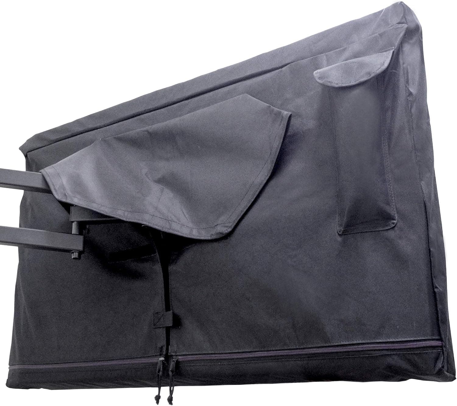 Bozzcovers Outdoor TV Cover 86-90 inch - WITH ZIPPER, Weatherproof, Waterproof 360 degrees protection, Soft Non Scratch Interior - Black