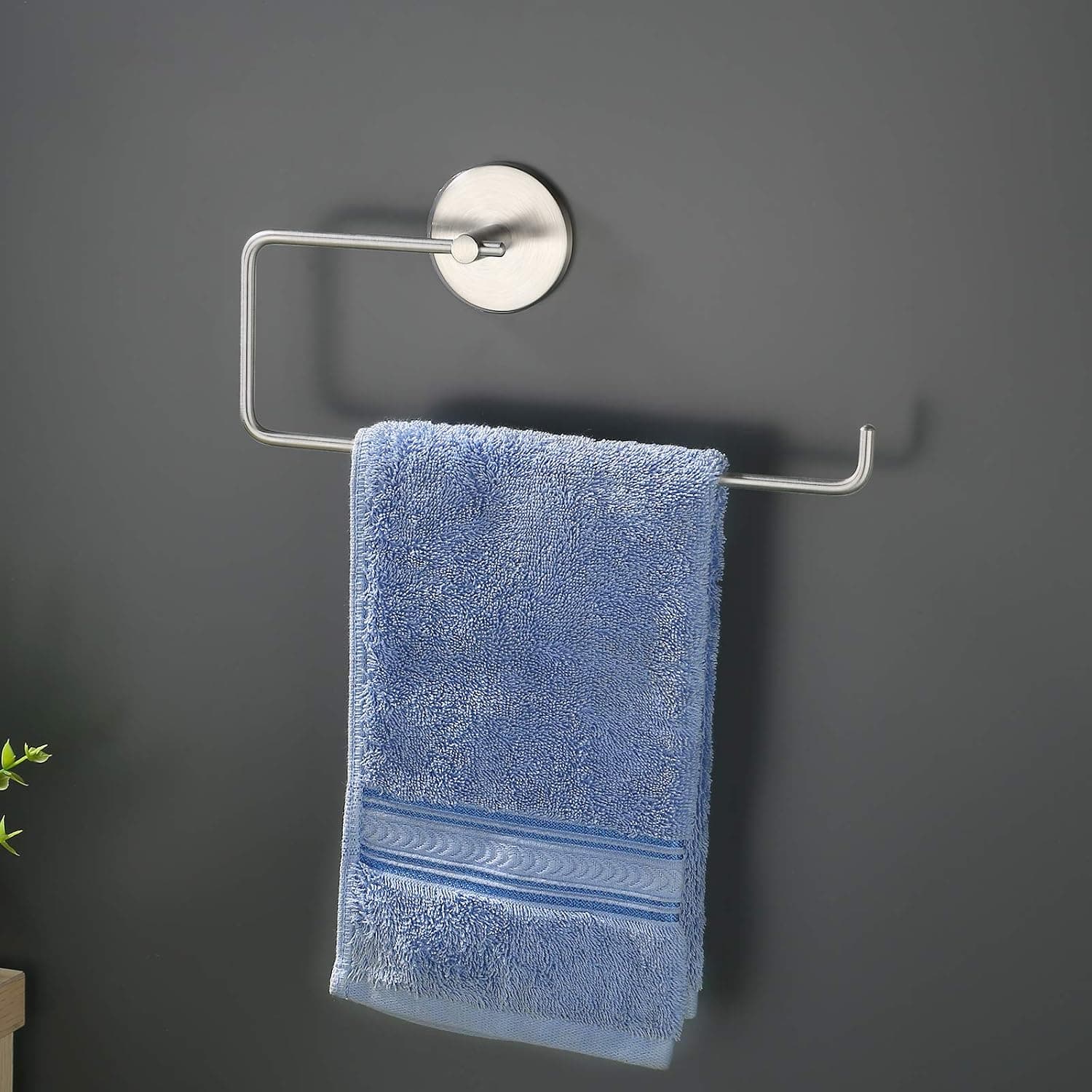 KES Self Adhesive Hand Towel Bar 10-Inch Stick on Wall Hand Towel Holder No Drilling SUS 304 Stainless Steel Brushed Steel, KPH204DF-2