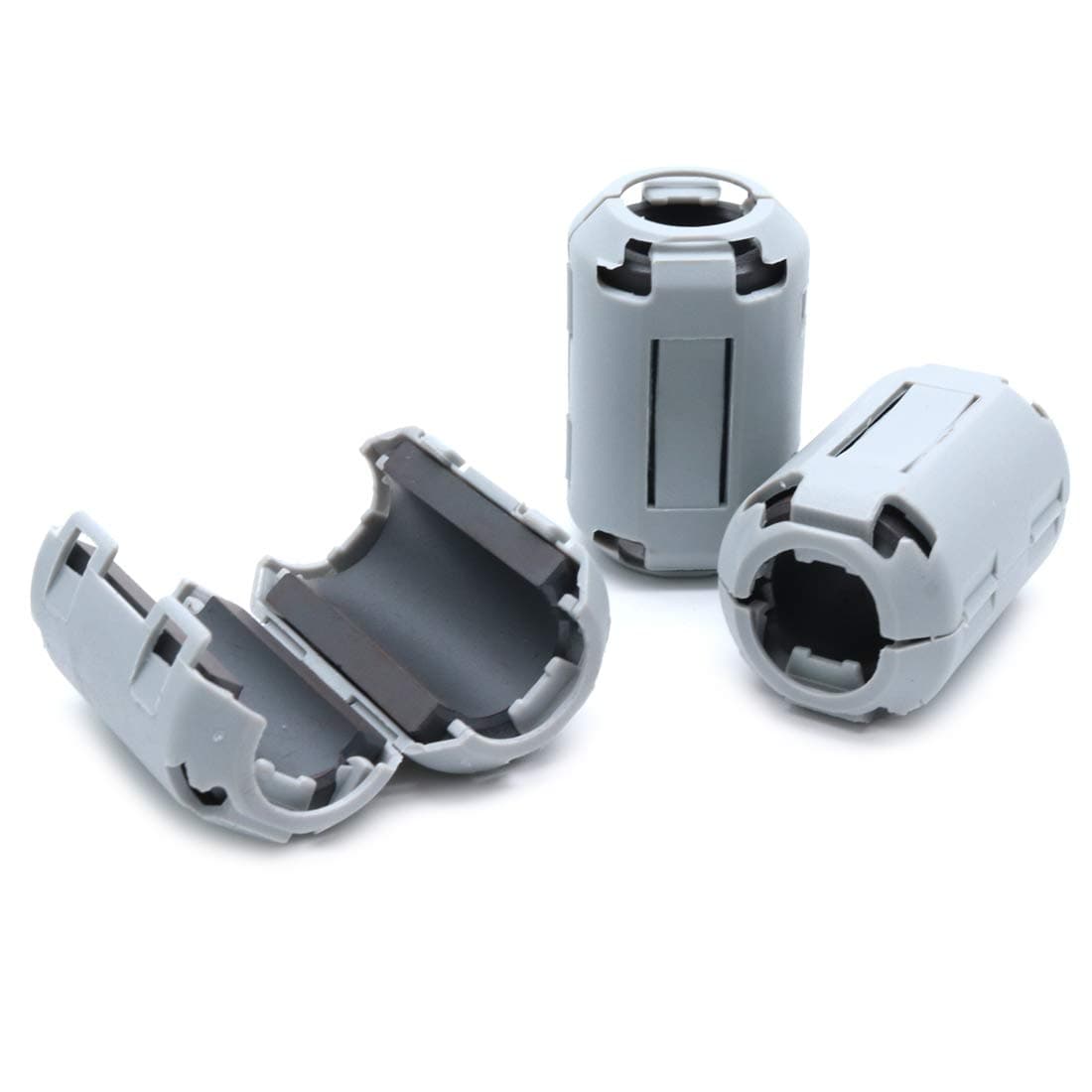 Yootop 3 Pcs F130B Clip-on Mounted Noise Filter Ferrite Core Clip Noise Suppressor for 10mm Cable Diameter