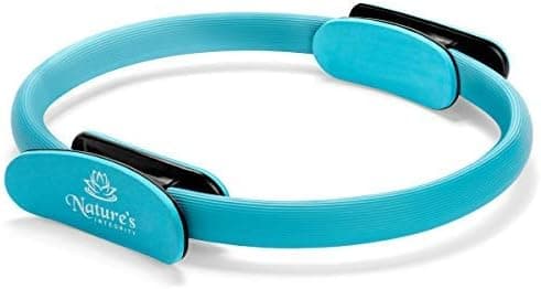 Nature's Integrity Pilates Ring - [Elite Series] 14" Magic Circle Fitness Ring For Body Sculpting, Toning Inner Thighs, and Weight Loss - Includes BONUS Resistance Band, Travel Bag, and Exercise Guide