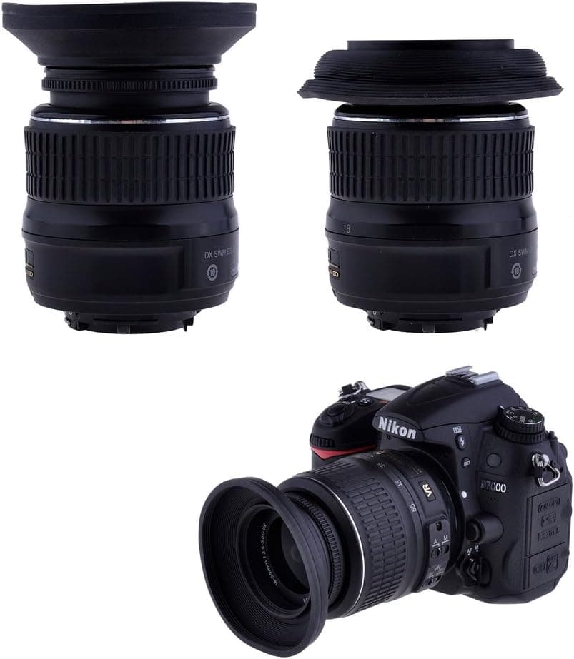 Neewer® 67mm Wide Angle Collapsible Soft Rubber Lens Hood Shade for Digital Camera Canon Nikon Sony Samsung Olympus Pentax Lens with 67mm Filter Thread