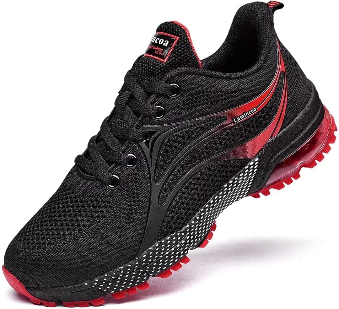 Lamincoa Women's Air Running Shoes Breathable Walking Sneakers, Athletic Casual Sport Gym Jogging Tennis Shoes，MD06-BRD-38