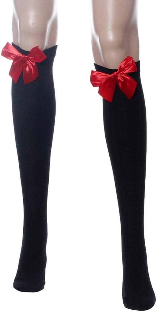 Lolita Bow Stocking Wensltd Women Knee High Leg Warmer Japanese Socks