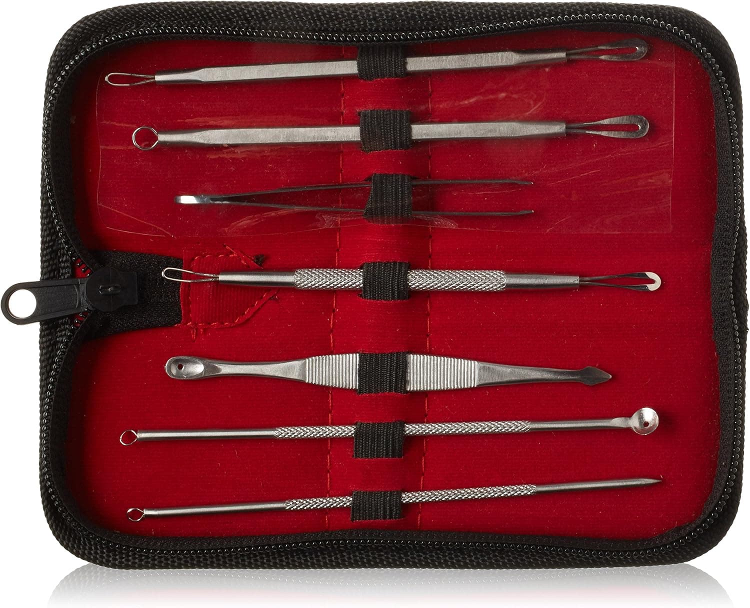 Royal Beaute Remove Blackheads Today!! With Premium Blackhead & Blemish Remover Kit - Acne Treatment - 7 Professional Surgical Extractor Instruments - Easily Cure Pimples, Blackheads, Comedones, Acne, and Facial Impurities(Black)
