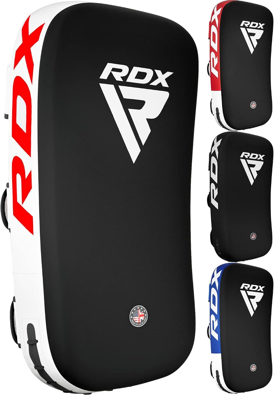 RDX Muay Thai Pad for Training, Curved Kickboxing Kicking Strike Shield, Coaching Kick Boxing, MMA, Martial Arts, Karate, Taekwondo, Punching, Foot, Knee and Elbow Target (One Pad Only)