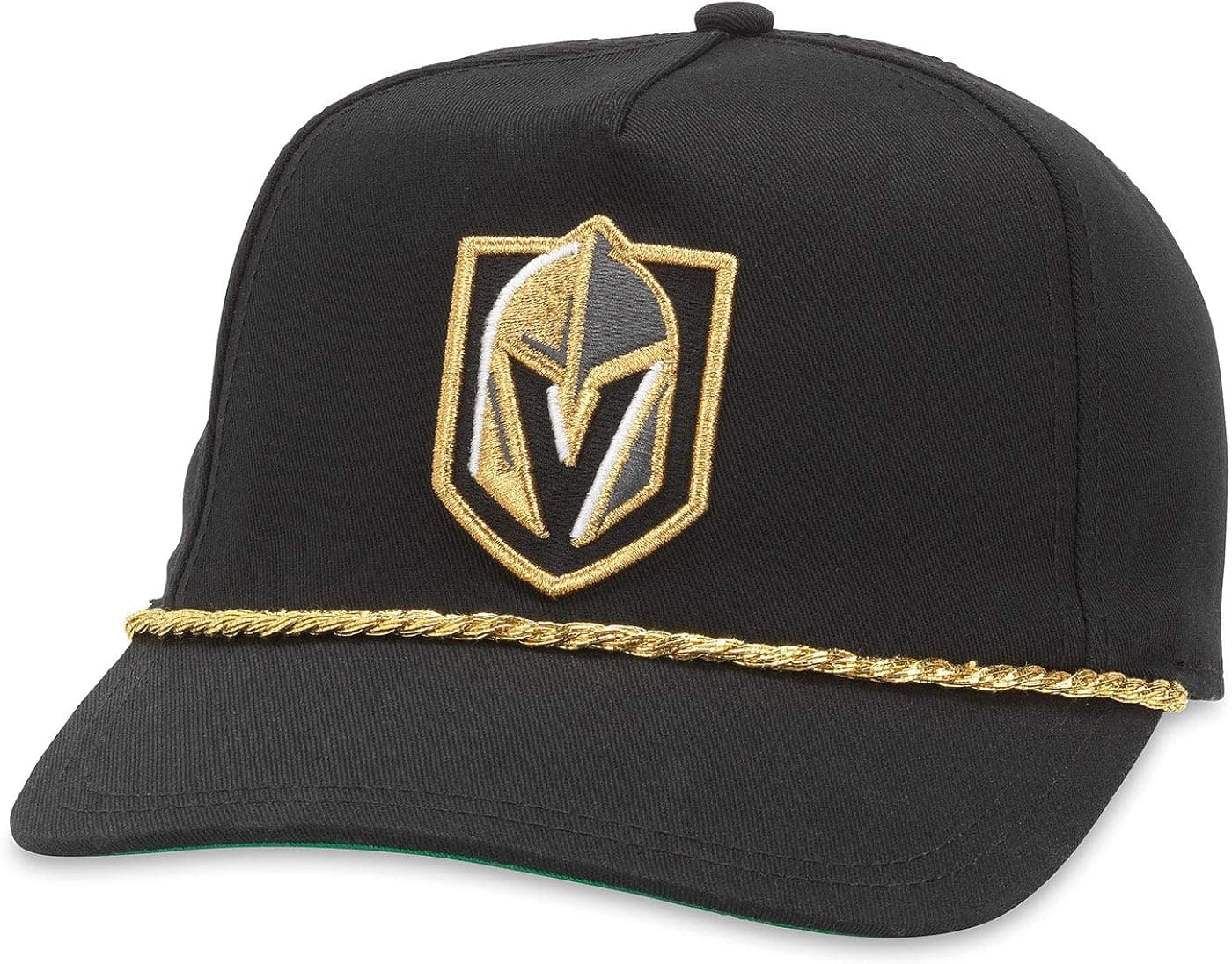 AMERICAN NEEDLE Vegas Golden Knights Cappy Adjustable Snapback Hat (Black)