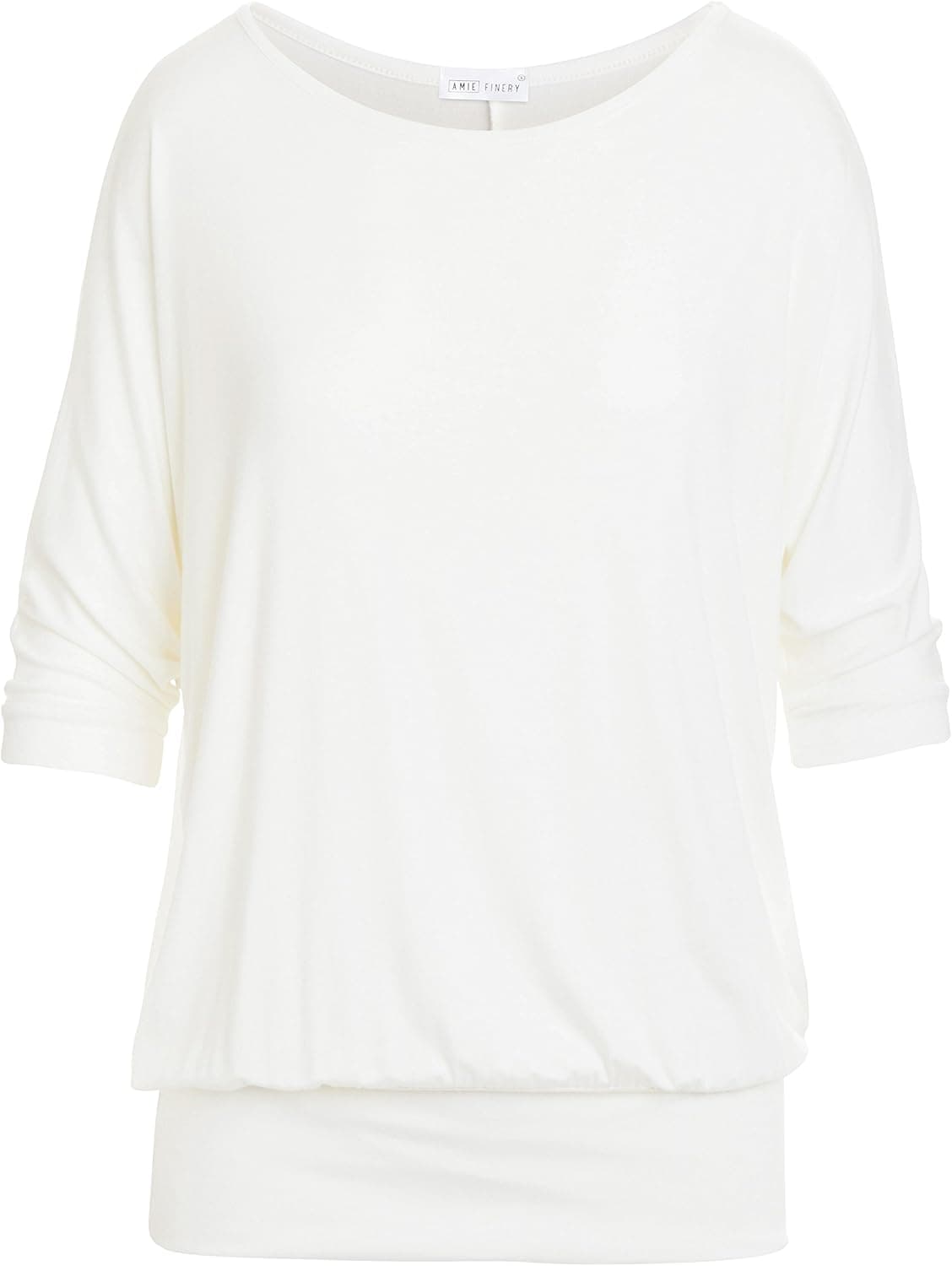 Oversized Dolman Tops for Women Bottom Banded Half Sleeve Made in USA