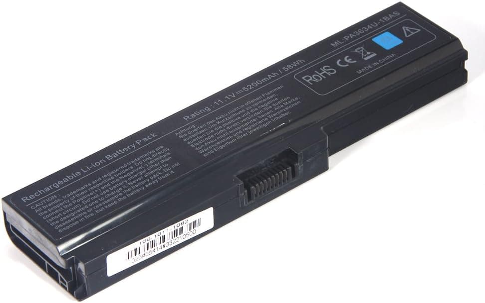ATC 6-Cell 5200mAh New Replacement Laptop Battery for TOSHIBA PA3634U-1BAS PA3635U-1BAM PA3635U-1BRM PA3636U-1BAL PA3636U-1BRL PABAS117 PABAS118 PA3638U-1BAP PA3816U-1BAS PA3816U-1BRS PA3817U-1BAS PA3817U-1BRS PA3818U-1BRS PABAS227 PABAS228