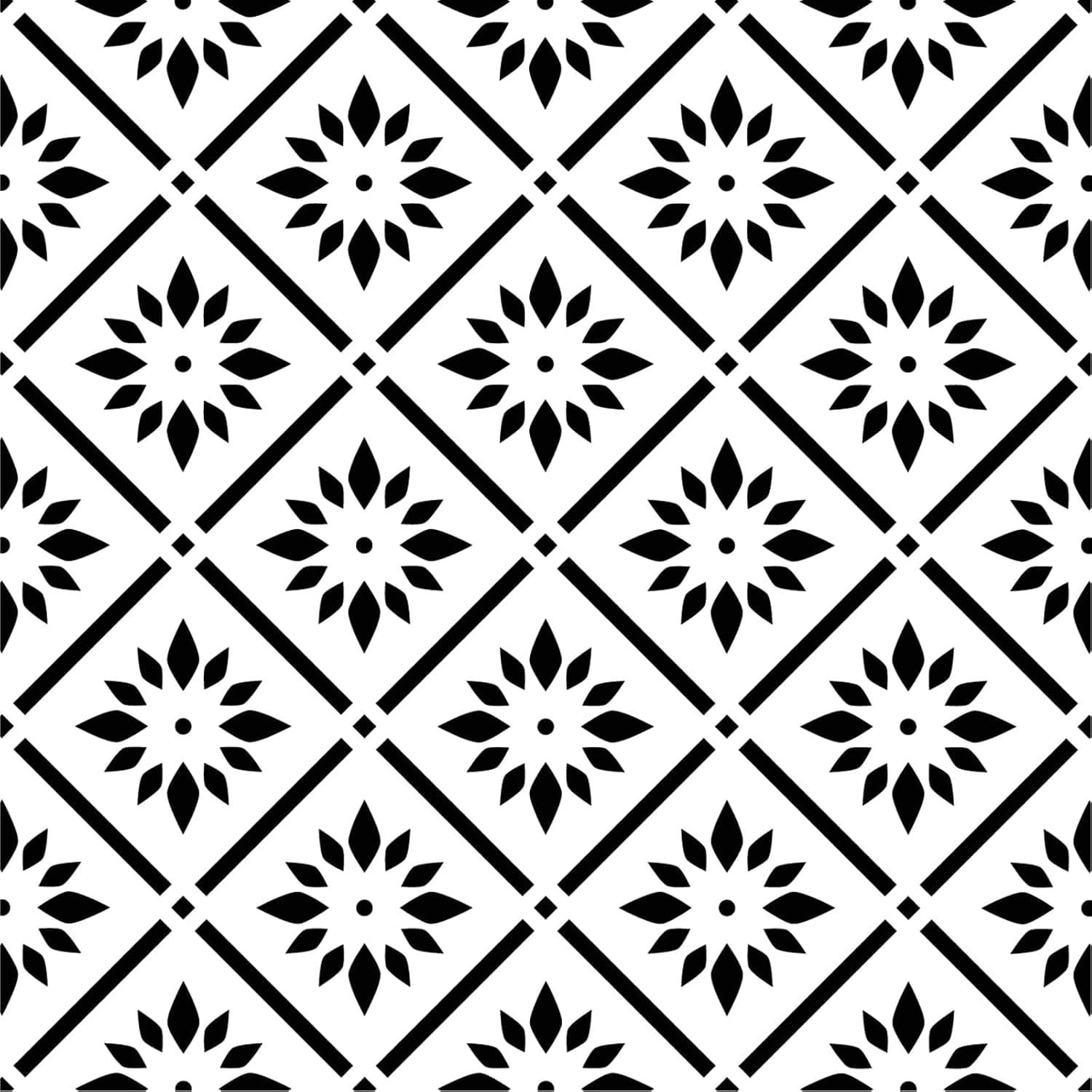 Anmon Black and White Wallpaper Peel and Stick Boho Modern Geometry 17.3" x 236" Vinyl Film Self Adhesive Wall Paper for Table Wall Kitchen Countertops